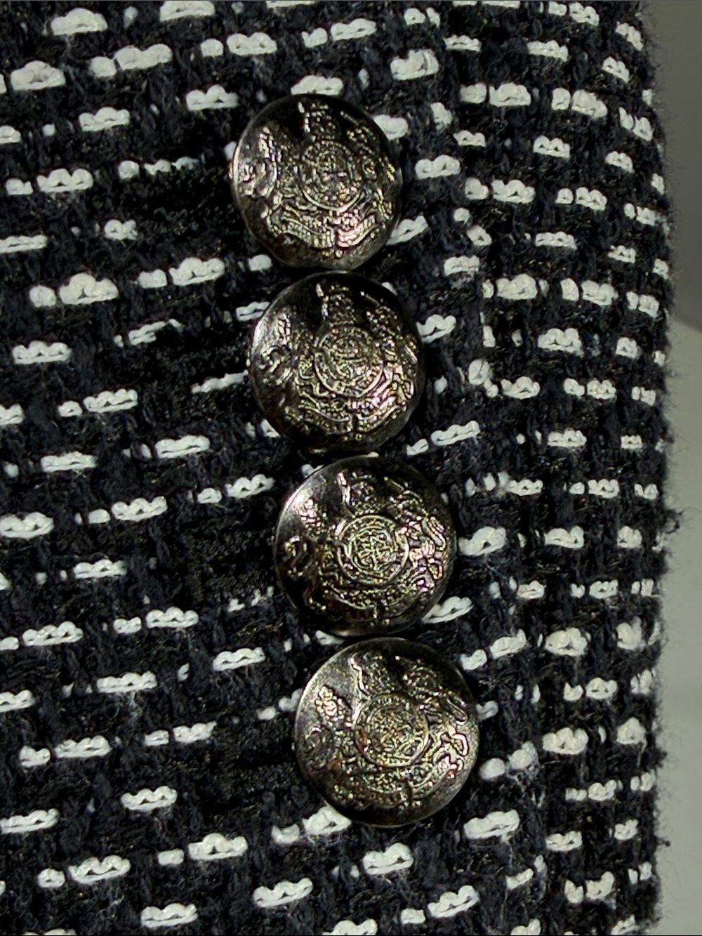 Banana Republic Black & White Knit Blazer (rack10) - Picture 10 of 13